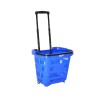Canasta plastica con rodines 52x38x34 cm Azul